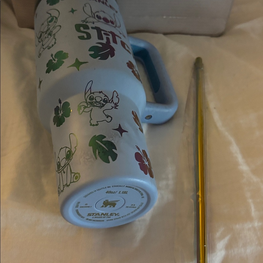 Stanley Blue Stitch Mug with Colorful Design - Picture 2 of 4